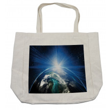 Astrophotography Rising Sun Shopping Bag