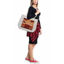 Abstract Van Landscape Shopping Bag