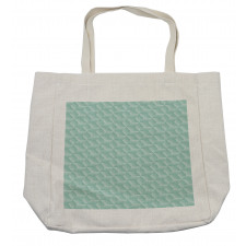 Halftone Rhombus Motif Shopping Bag