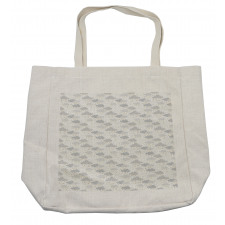 Dreamy Sky with Dots Stars Shopping Bag