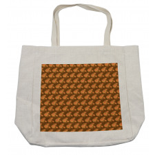 Autumn Chrysanthemum Pansy Shopping Bag