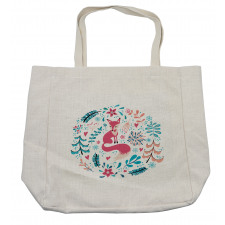 Fox Flowers and Floral Items Shopping Bag