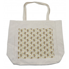 Tropical Sloths and Bananas Shopping Bag