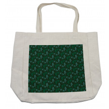 Growth Jungle Leaves Motif Shopping Bag