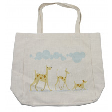 Simplistic Cheery Dogs Shopping Bag