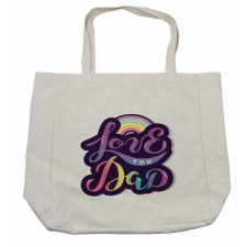 Colorful Bubbly Text Shopping Bag