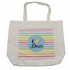I Love Dad Design Shopping Bag