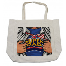 Fun Super Dad T-shirt Shopping Bag