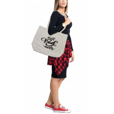 Monochrome Bold Design Shopping Bag