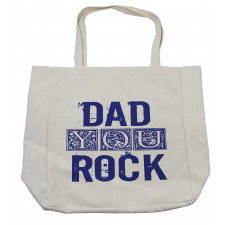 Grungy Dad You Rock Shopping Bag