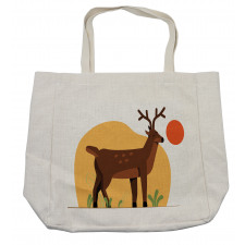 Smiling Antler Meadow Shopping Bag