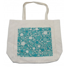 Modern Bubbles Pattern Shopping Bag