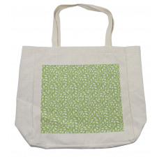 Modern Leaf Pattern Shopping Bag