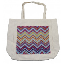 Chevron Small Strikes Shopping Bag