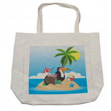 Tropic Funny Cartoon Shopping Bag