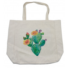 Cactus with Flowers Shopping Bag