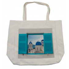 Greece Oia Building Shopping Bag