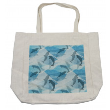 Underwater Fish Pattern Shopping Bag