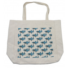 Sea Fierce Wild Shark Shopping Bag