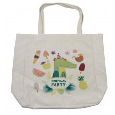 Tropical Party Ice Cream Shopping Bag