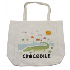 Calligraphy Outdoor Scene Shopping Bag