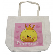 Princess Duck with Tiara Shopping Bag