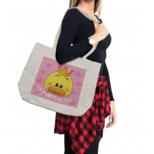 Princess Duck with Tiara Shopping Bag