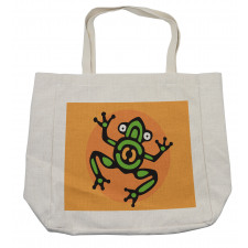 Aztec Amphibian Animal Art Shopping Bag