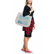 Cartoon Style Winter Theme Shopping Bag