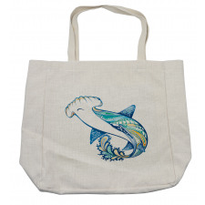 Hammer Head Shark Ocean Shopping Bag