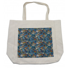 Abstract Sea Shells Shopping Bag