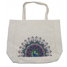 Exotic Wild Peacock Shopping Bag