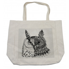 2 Animal Faces Design Shopping Bag