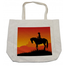 Lonely Cowboy Horseback Shopping Bag