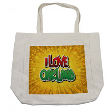 Typographic Pop Art Style Shopping Bag