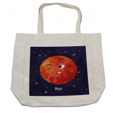 Mars Cartoon Character Shopping Bag