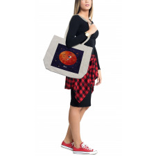 Mars Cartoon Character Shopping Bag