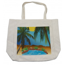 Big Palm Leaves Wild Outdoors Shopping Bag