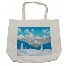 Snow-Capped Mountains Shopping Bag