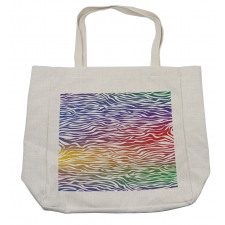 Abstract Zebra Skin Shopping Bag