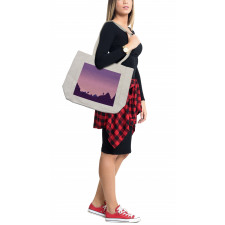 Animals Hill Ombre Night Shopping Bag