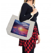 Sunset Sky and Clouds Shopping Bag
