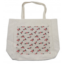 Vintage Roses and Leaves Shopping Bag