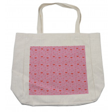 Hearts and Cupid Shopping Bag