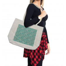 Romantic Lace Pattern Shopping Bag
