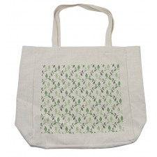 Tea Leaves Faded Colors Shopping Bag