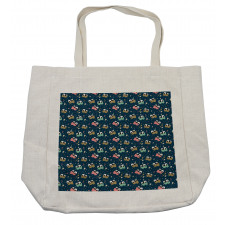 Doodle Hearts Stars and Dots Shopping Bag