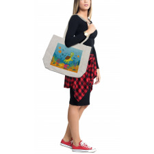 Funny Turtle Fish Types Shopping Bag