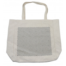 Geometric Grid Squares Shopping Bag