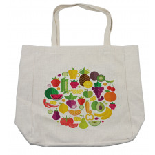 Fruits and Veggies Design Shopping Bag